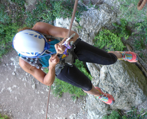 Rappel pic St Loup
